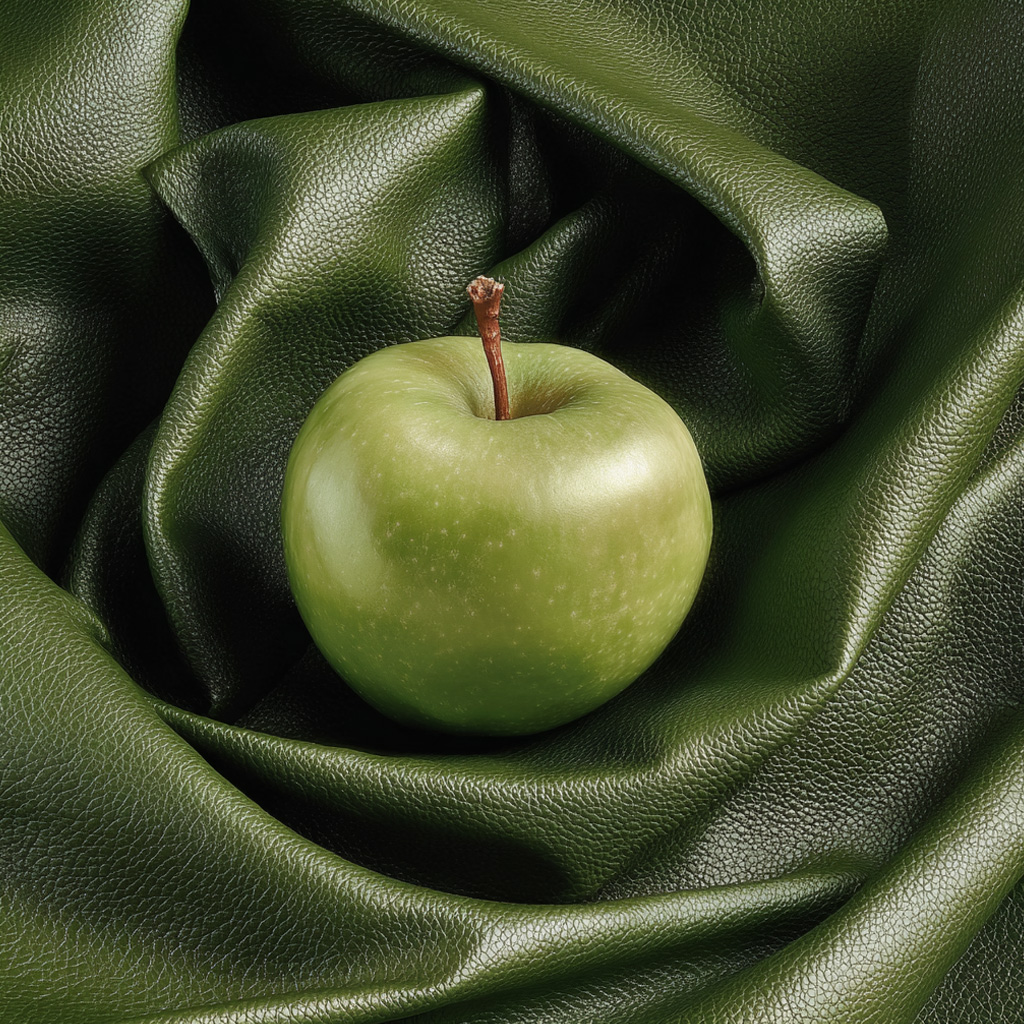 Textile and apple